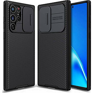 Dėklas Nillkin Nillkin CamShield Pro, skirtas Samsung Galaxy S22 Ultra (juodas) universalus