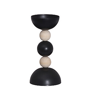Žvakidė 4Living Pallo juodai balta 16,5cm 621341