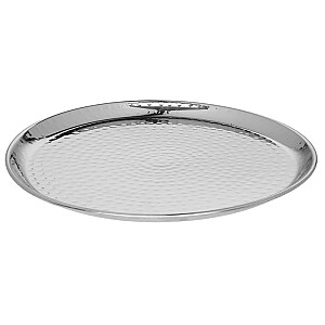 Žvakidė-lazdelė 4Gyvas apvalus sidabras 25,5cm 610453