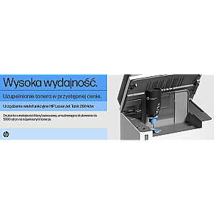 HP LaserJet Tank MFP 2604dw Black & White Business Printer Wireless; Dvipusis spausdinimas; Nuskaityti į el. Nuskaityti į PDF