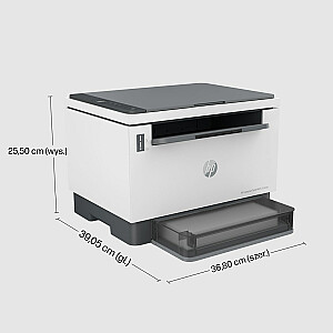 HP LaserJet Tank MFP 2604dw Black & White Business Printer Wireless; Dvipusis spausdinimas; Nuskaityti į el. Nuskaityti į PDF