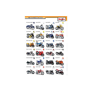 Мотоцикл MAISTO DIE CAST 1:18 (тип 9), 31300