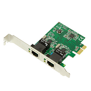 Kortelė „LogiLink PCI Express 2x Gigabit LAN“