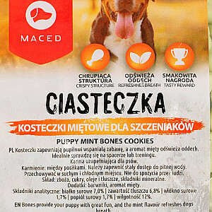 Maced Cookies Mint Kosteczki - skanėstas šunims - 1 kg