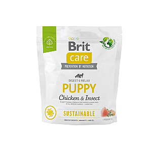 BRIT Care Dog Sustainable Puppy Chicken & Insect - sausas šunų maistas - 1 kg