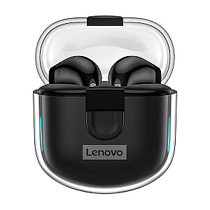 Lenovo LP12 TWS belaidės ausinės, juodos