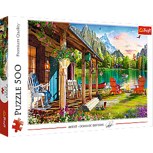 TREFL Puzzle 500 Дом в горах