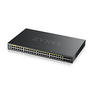 Tinklo jungiklis Zyxel GS2220-50HP-EU0101F Valdomas L2 Gigabit Ethernet (10/100/1000) Maitinimas per Ethernet (PoE) Juodas
