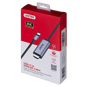 КАБЕЛЬНЫЙ АДАПТЕР UNITEK USB-C - HDMI 2.1 8K 60HZ 1,8M