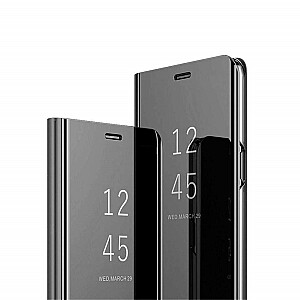 Mocco Clear View Cover Case Grāmatveida Maks Telefonam Samsung Galaxy A22 4G Melns
