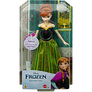 Mattel Frozen Frozen Singing Anna Doll Lenkiška versija HMG45