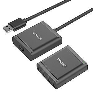 UNITEK Y-2516 USB 2.0 480 Mbps sąsajos šakotuvas juodas