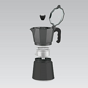 Кофемашина Maestro на 3 чашки MR-1666-3-BLACK черная