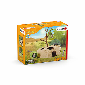 SCHLEICH WILD LIFE Surikatų urvas