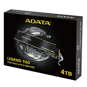 ADATA LEGEND 960 M.2 4000 ГБ PCI Express 4.0 3D NAND NVMe