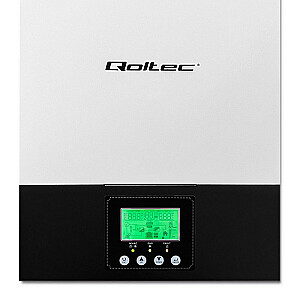 Qoltec 53876 Гибридный солнечный инвертор вне сети 2,4 кВт | 80А | MPPT | Синус