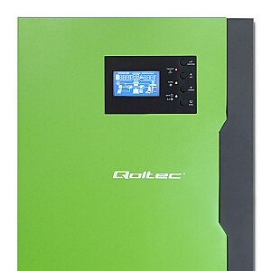 Qoltec 53886 Off-Grid 3.5kW hibridinis saulės energijos keitiklis | 100A | 24V | MPPT | Sinusas