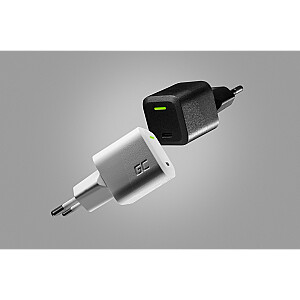 Зарядное устройство USB Green Cell PowerGaN 33 Вт PD 3.0 QC 3.0 1x USB-C белый