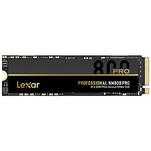 Lexar NM800 PRO with Heatsink 1000 GB, SSD form factor M.2 2280, SSD interface M.2 NVMe 1.4, Write speed 6300 MB/s, Read speed 7500 MB/s