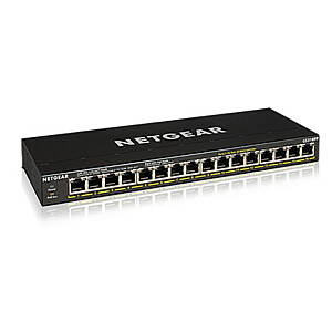 NETGEAR GS316PP Nevaldomas Gigabit Ethernet (10/100/1000) Maitinimas per Ethernet (PoE), juodas