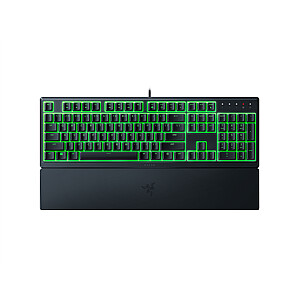 Razer žaidimų klaviatūra Ornata V3 X RGB LED lemputė, RU, laidinė, juoda, tyli membrana, skaičių klaviatūra