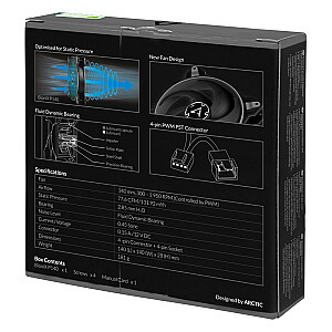 ARCTIC BioniX P140 (серый) — 140-мм игровой вентилятор с оптимизированным давлением и PWM PST