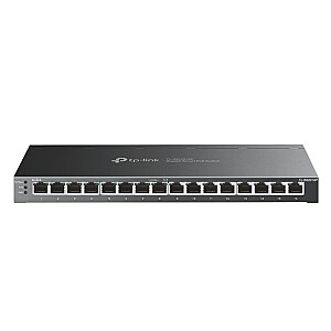 TP-Link TL-SG2016P L2/L3/L4 Gigabit Ethernet (10/100/1000) Maitinimas per Ethernet (PoE) Tinklo jungiklis juodas