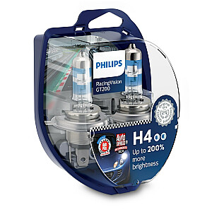 Philips Lemputės tipas: H4 Pakuotė: 2 automobilio priekinių žibintų lemputės