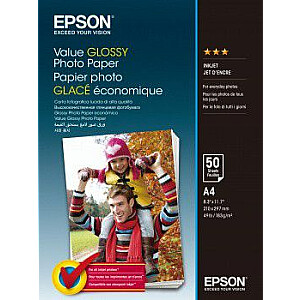 „Epson“ nuotraukų popierius A4 formato spausdintuvui (C13S400036)