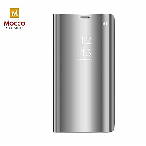 Mocco Clear View Cover Case Grāmatveida Maks Telefonam Samsung Galaxy S23 Sudraba