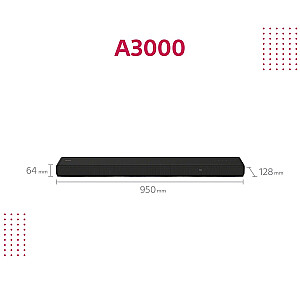 Sony HT-A3000 Black 3.1 kanalai 250W