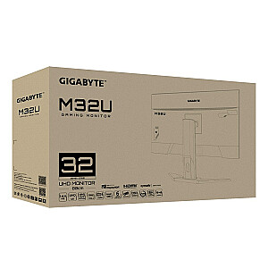 Gigabyte M32U AE 80 cm (31,5 colio) 3840 x 2160 pikselių 4K Ultra HD LED apšvietimas juodas