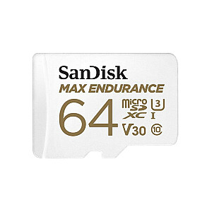 „SanDisk Max Endurance microSDXC 64 ГБ Class 10 U3+“ adapteris