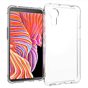 „Fusion Precise Case“ 2 mm patvarus silikoninis dėklas, skirtas „Samsung G525 Galaxy Xcover 5 Transparent“