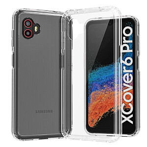 Fusion Precise Case 2 mm patvarus silikoninis dėklas, skirtas Samsung G736 Galaxy Xcover 6 Pro skaidrus