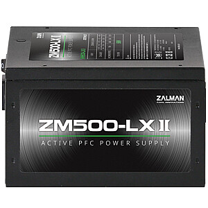 Zalman ZM500-LXII 500 Вт, активная коррекция коэффициента мощности, 85%, 200-240 В, ЕС