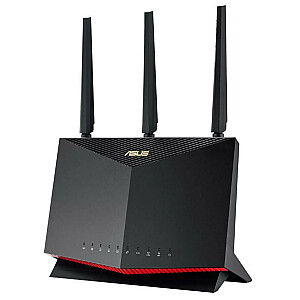 Wireless Router ASUS Wireless Router 5700 Mbps Mesh Wi-Fi 5 Wi-Fi 6 IEEE 802.11a IEEE 802.11b IEEE 802.11g IEEE 802.11n USB 3.2 1 WAN 4x10/100/1000M Number of antennas 3 RT-AX86UPRO