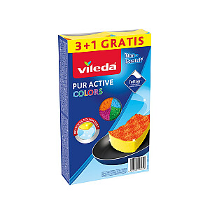 Indaplovė Vileda Pur Active Colors 4 vnt.