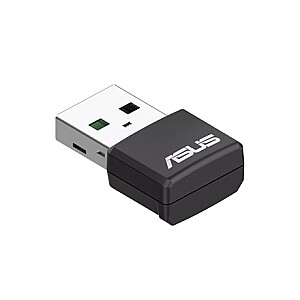 Asus dviejų juostų belaidis AX1800 USB adapteris USB-AX55 Nano