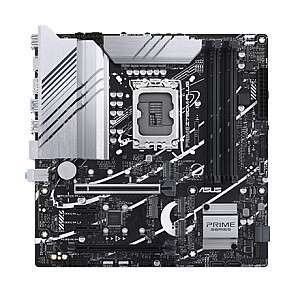 Asus PRIME Z790M-PLUS Procesorių šeima Intel, Procesoriaus lizdas LGA1700, DDR5 DIMM, Atminties lizdai 4, Palaikomos standžiojo disko sąsajos SATA, M.2, SATA jungčių skaičius 4, lustų rinkinys Intel Z790, mATX