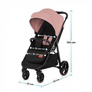 Vežimėlis Kinderkraft Grande+rožinis 22kg