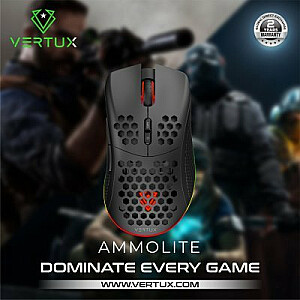 Vertux Ammolite Bezvadu spēļu pele RGB