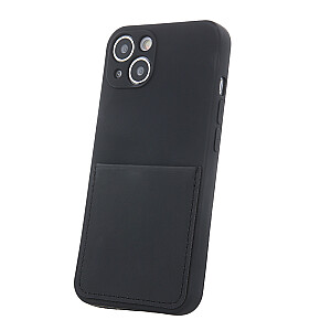 Fusion Card Case Patvarus silikoninis dangtelis, skirtas Samsung A236 Galaxy A23 5G Black