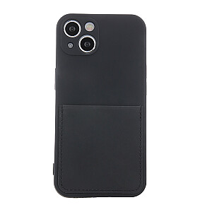 Fusion Card Case Patvarus silikoninis dangtelis, skirtas Samsung A336 Galaxy A33 5G Black
