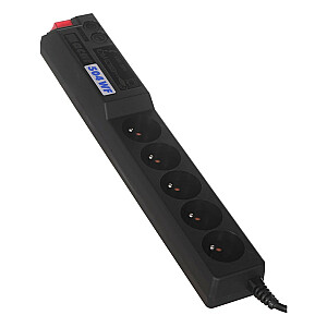 Панель Atrack 19'' 5x220V ACAR A-504, кабель питания 3м Черный