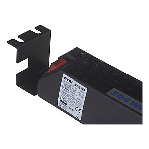 Panel Atrack 19'' 5x220V ACAR A-504, maitinimo kabelis 3m juodas
