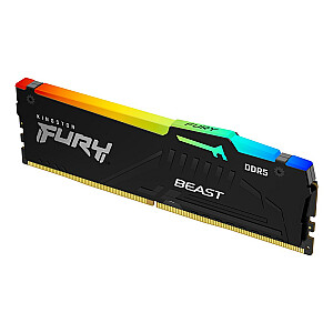 Kingston Technology FURY Beast RGB 32GB 1 x 32GB DDR5 5200MHz atminties modulis