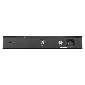 D-Link DGS-1100-24PV2 tinklo jungiklis, valdomas L2 Gigabit Ethernet (10/100/1000) Maitinimas per Ethernet (PoE) Juodas