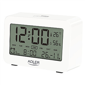 Adler Alarm Clock AD 1196w White, Alarm function