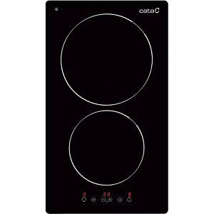 CATA Hob TD 3102 BK Vitroceramic, Number of burners/cooking zones 2, Touch, Timer, Black